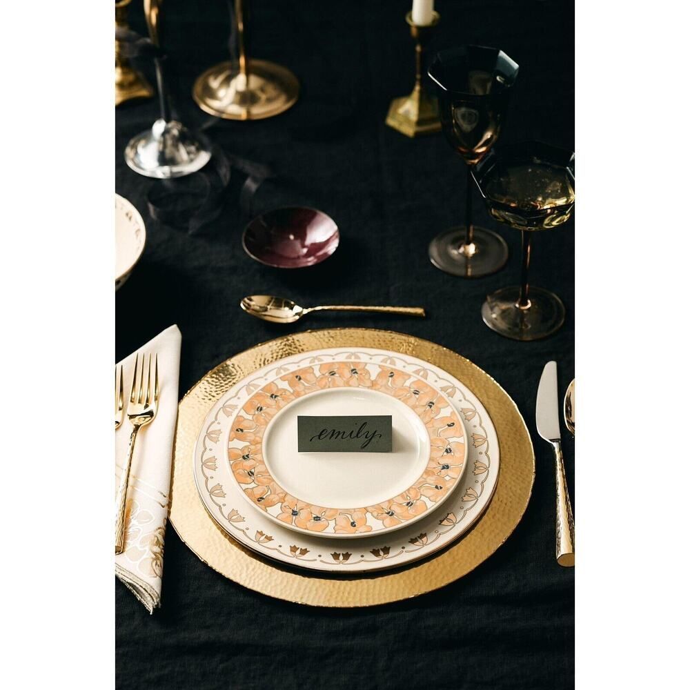 Anthropologie The Met Stoneware Dessert Plates Set of 4